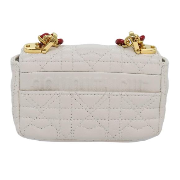 DIOR DIOR Calo Micro Shoulder Bag Calfskin White Gold - Picture 2 of 12